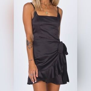 Princess Polly Cottage Hill Mini Dress Black